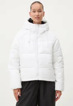 Tommy Jeans geaca femei, culoarea alb, de tranzitie, DW0DW18841 imagine