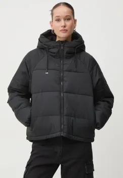 Tommy Jeans geaca femei, culoarea negru, de tranzitie, DW0DW18841 imagine