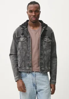 Tommy Jeans geaca jeans barbati, culoarea gri, de tranzitie, DM0DM20621 imagine