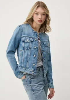Tommy Jeans geaca jeans femei, de tranzitie, DW0DW19783 imagine