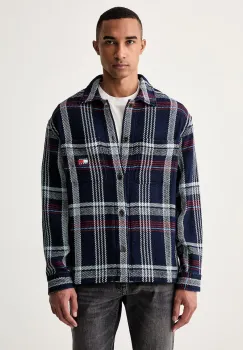 Tommy Jeans geaca tip camasa pentru barbati din bumbac imagine