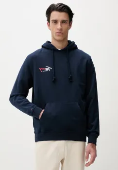 Tommy Jeans Hanorac cu gluga barbatesc din bumbac imagine