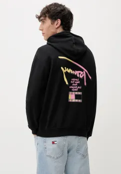 Tommy Jeans hanorac cu gluga pentru barbati din bumbac imagine
