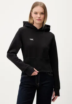 Tommy Jeans hanorac cu gluga pentru femei, din bumbac imagine