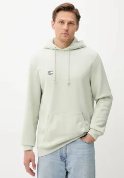 Tommy Jeans hanorac de bumbac barbati, culoarea bej, DM0DM20258 imagine