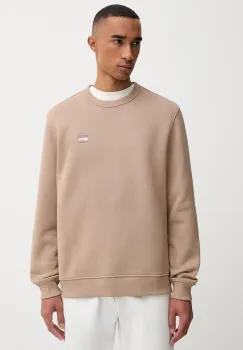 Tommy Jeans hanorac de bumbac barbati, culoarea maro, cu imprimeu, DM0DM20660 imagine