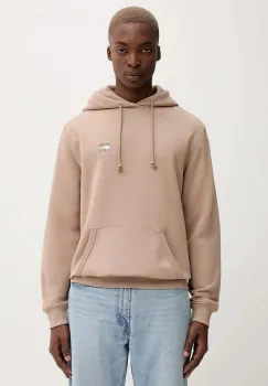 Tommy Jeans hanorac de bumbac barbati, culoarea maro, DM0DM20258 imagine