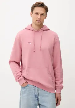 Tommy Jeans hanorac de bumbac barbati, culoarea portocaliu, DM0DM20258 imagine