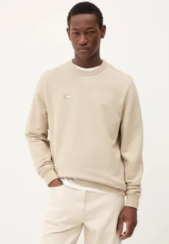 Tommy Jeans hanorac de bumbac barbati, culoarea verde, cu imprimeu, DM0DM20660 imagine