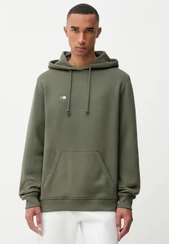 Tommy Jeans hanorac de bumbac barbati, culoarea verde, DM0DM20258 imagine