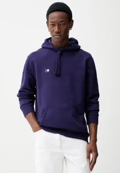 Tommy Jeans hanorac de bumbac barbati, culoarea violet, DM0DM20258 imagine