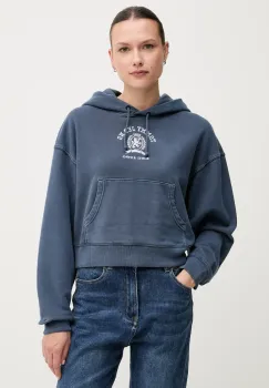 Tommy Jeans hanorac de bumbac cu gluga, cu imprimeu, DW0DW20311 imagine