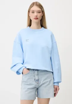 Tommy Jeans hanorac de bumbac culoarea alb, uni, DW0DW19408 imagine