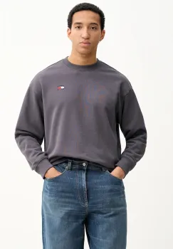 Tommy Jeans hanorac de bumbac culoarea gri, melanj, DN0DN00054 imagine