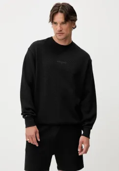 Tommy Jeans hanorac de bumbac culoarea negru, uni, DM0DM21622 imagine