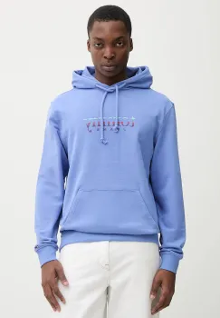 Tommy Jeans hanorac de bumbac culoarea violet, cu gluga, uni, DM0DM22642 imagine