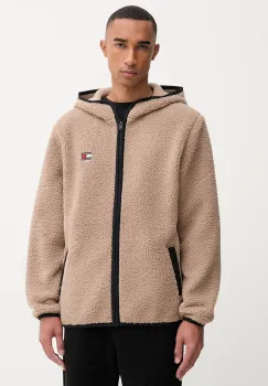 Tommy Jeans hanorac fleece culoarea negru, DM0DM19224 imagine