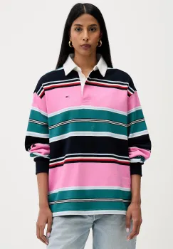 Tommy Jeans hanorac oversized pentru femei, din bumbac imagine