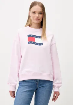 Tommy Jeans hanorac pentru femei, din bumbac imagine