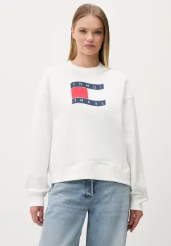 Tommy Jeans hanorac pentru femei, din bumbac imagine