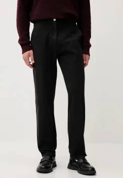 Tommy Jeans pantaloni barbatesc negru drept DM0DM22001 imagine