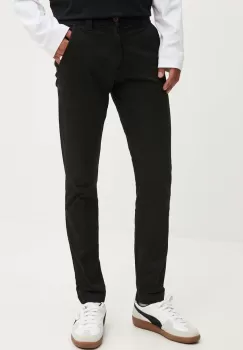 Tommy Jeans pantaloni barbati, culoarea albastru marin, mulata imagine