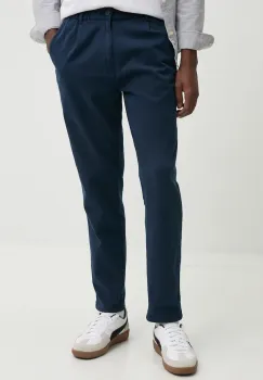Tommy Jeans pantaloni barbati, culoarea albastru marin, mulata, DM0DM20693 imagine