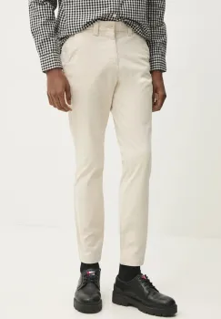 Tommy Jeans pantaloni barbati, culoarea bej, mulata, DM0DM20282 imagine