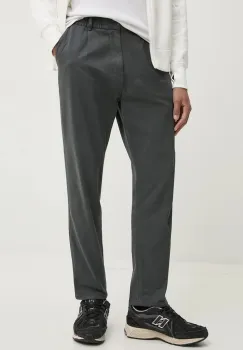 Tommy Jeans pantaloni barbati, culoarea gri, mulata, DM0DM20693 imagine