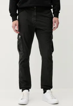 Tommy Jeans pantaloni culoarea negru, cu fason cargo, DM0DM22003 imagine