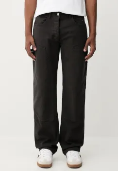 Tommy Jeans pantaloni culoarea negru, cu fason chinos, DM0DM21703 imagine