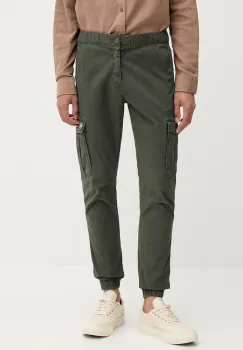 Tommy Jeans pantaloni culoarea verde, cu fason cargo, DM0DM22003 imagine