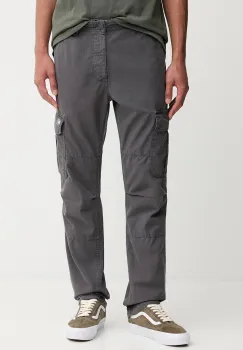 Tommy Jeans pantaloni de bumbac culoarea gri, DM0DM21998 imagine