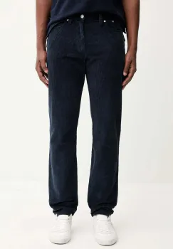 Tommy Jeans pantaloni de catifea cord culoarea bleumarin, drept, DM0DM22242 imagine