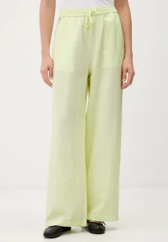 Tommy Jeans pantaloni de femei cu in imagine