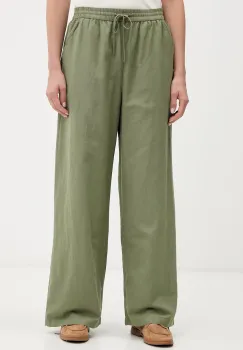 Tommy Jeans pantaloni de femei cu in imagine