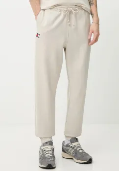 Tommy Jeans pantaloni de trening culoarea bej, melanj, DM0DM22358 imagine