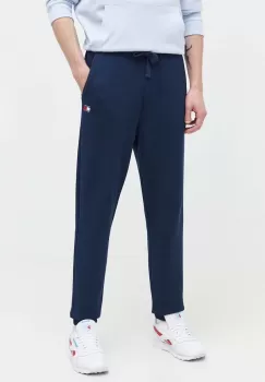 Tommy Jeans pantaloni de trening din bumbac culoarea albastru marin, neted imagine