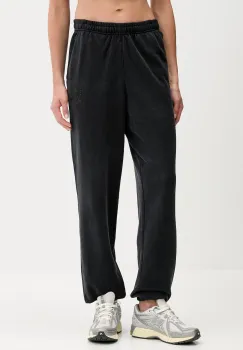 Tommy Jeans pantaloni de trening din bumbac culoarea negru, cu imprimeu, DW0DW21702 imagine