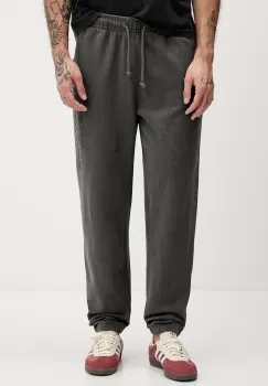 Tommy Jeans pantaloni de trening din bumbac culoarea negru, melanj, DM0DM22360 imagine