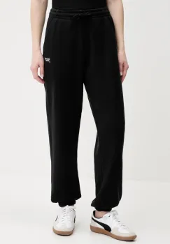 Tommy Jeans pantaloni de trening din bumbac culoarea negru, uni, DW0DW20670 imagine