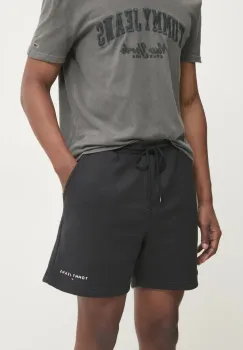 Tommy Jeans pantaloni scurti barbati, culoarea negru, DM0DM20637 imagine