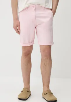 Tommy Jeans pantaloni scurti barbati, culoarea roz, DM0DM21950 imagine