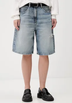 Tommy Jeans pantaloni scurti de dama din denim imagine