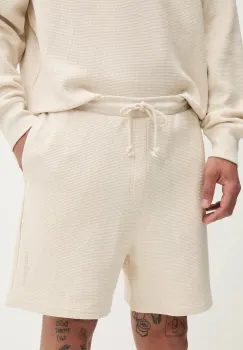 Tommy Jeans pantaloni scurti din bumbac culoarea bej, DM0DM21805 imagine