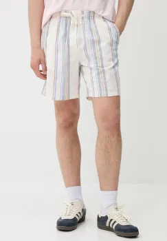 Tommy Jeans pantaloni scurti din bumbac culoarea bej, DM0DM21948 imagine