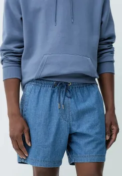 Tommy Jeans pantaloni scurti din bumbac culoarea bleumarin, DM0DM21245 imagine