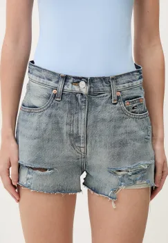 Tommy Jeans pantaloni scurti pentru femei, din denim imagine