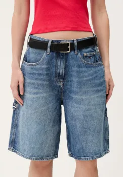 Tommy Jeans pantaloni scurti pentru femei, din denim imagine
