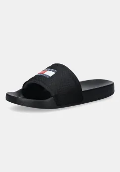 Tommy Jeans papuci TJM POOL SLIDE culoarea negru, EM0EM01673 imagine